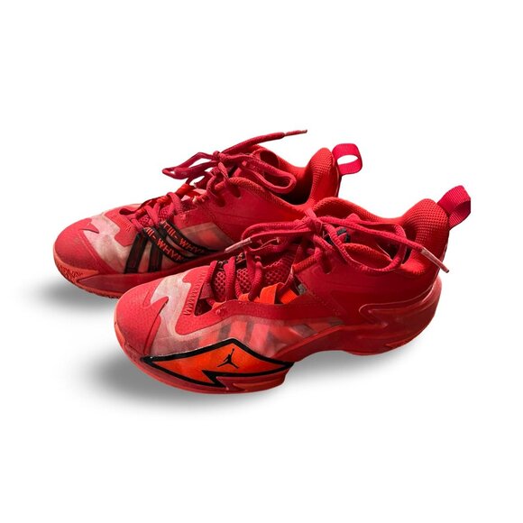 Nike Boys Air Jordan One Take 3 DC7702-606 Red Basketball Shoes Size 4.5Y - Picture 1 of 8